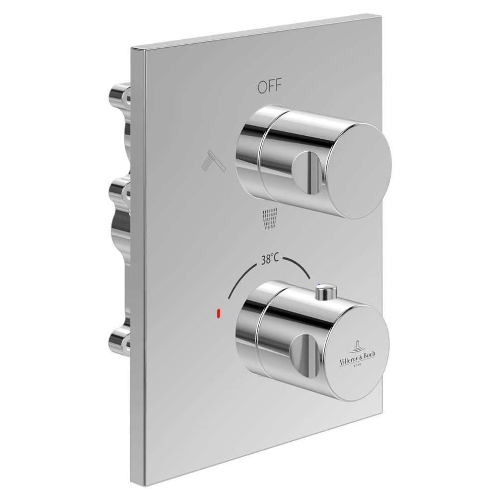 Cutout image of Villeroy & Boch Universal Triple Outlet Thermostatic Shower Valve